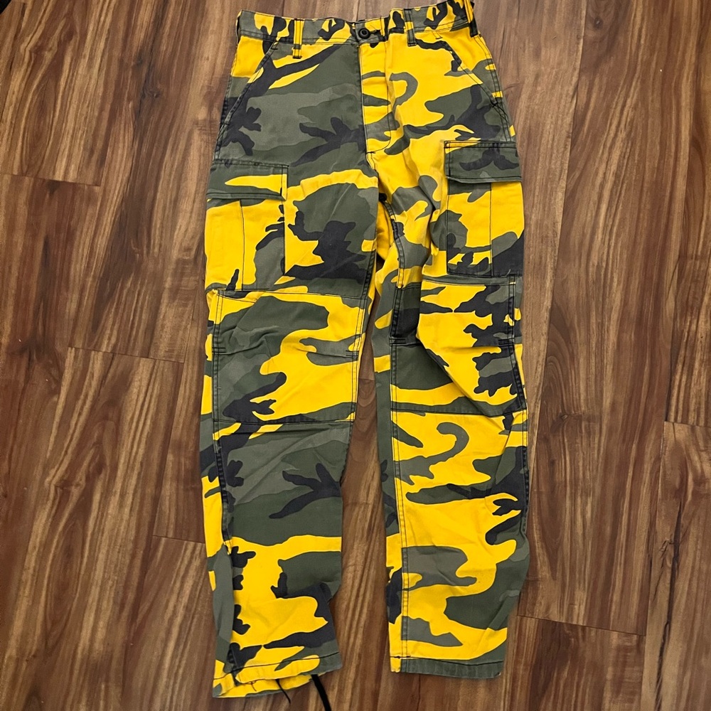 Yellow camo Rothko pants